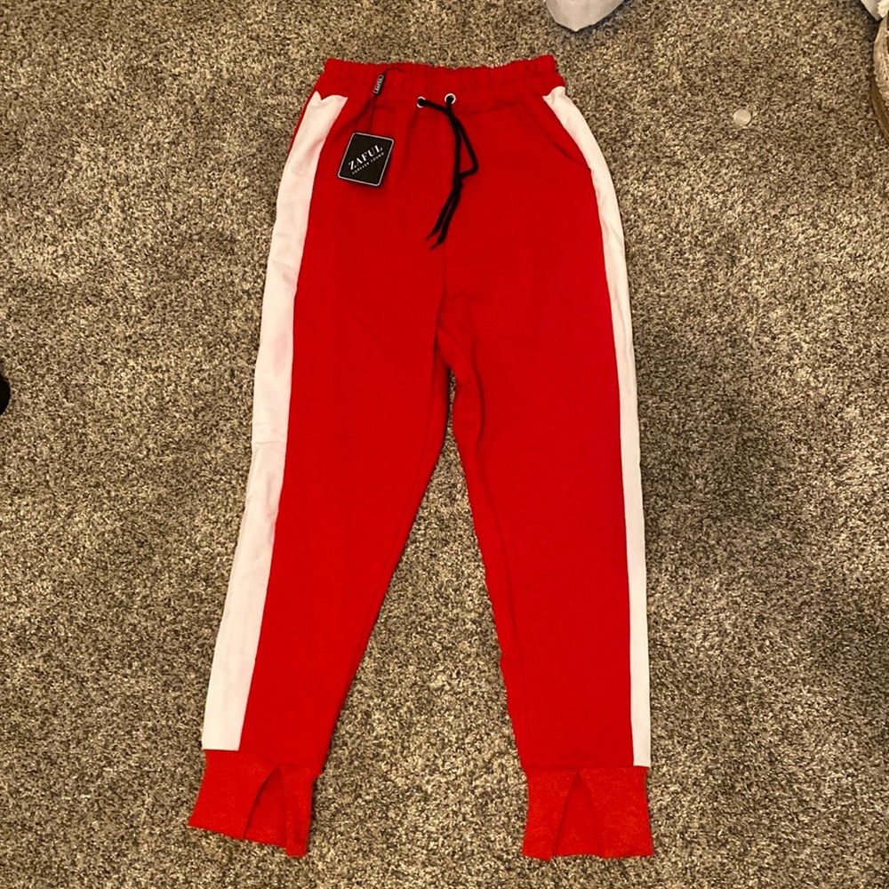 Red Zaful Joggers